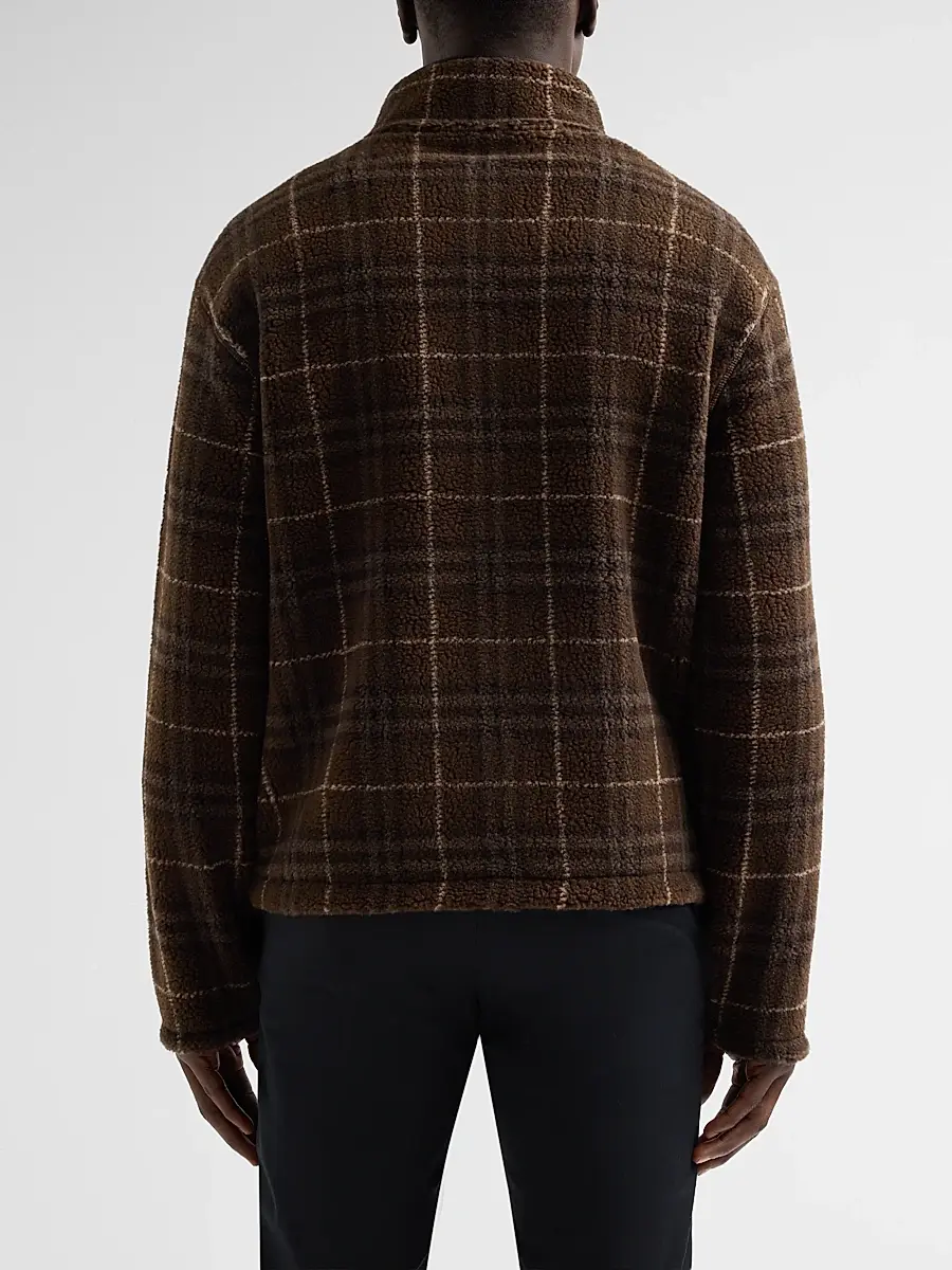 Burberry Men's Fairfax Check Funnel Neck Jacket | Thumbnail 3 Burberry Men's Fairfax Check Funnel Neck Jacket | Thumbnail 3