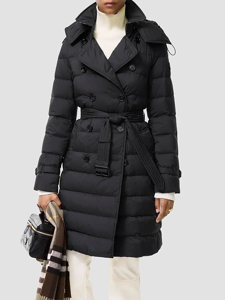 Burberry Women's Audley Puffer Trench Coat | Thumbnail 2