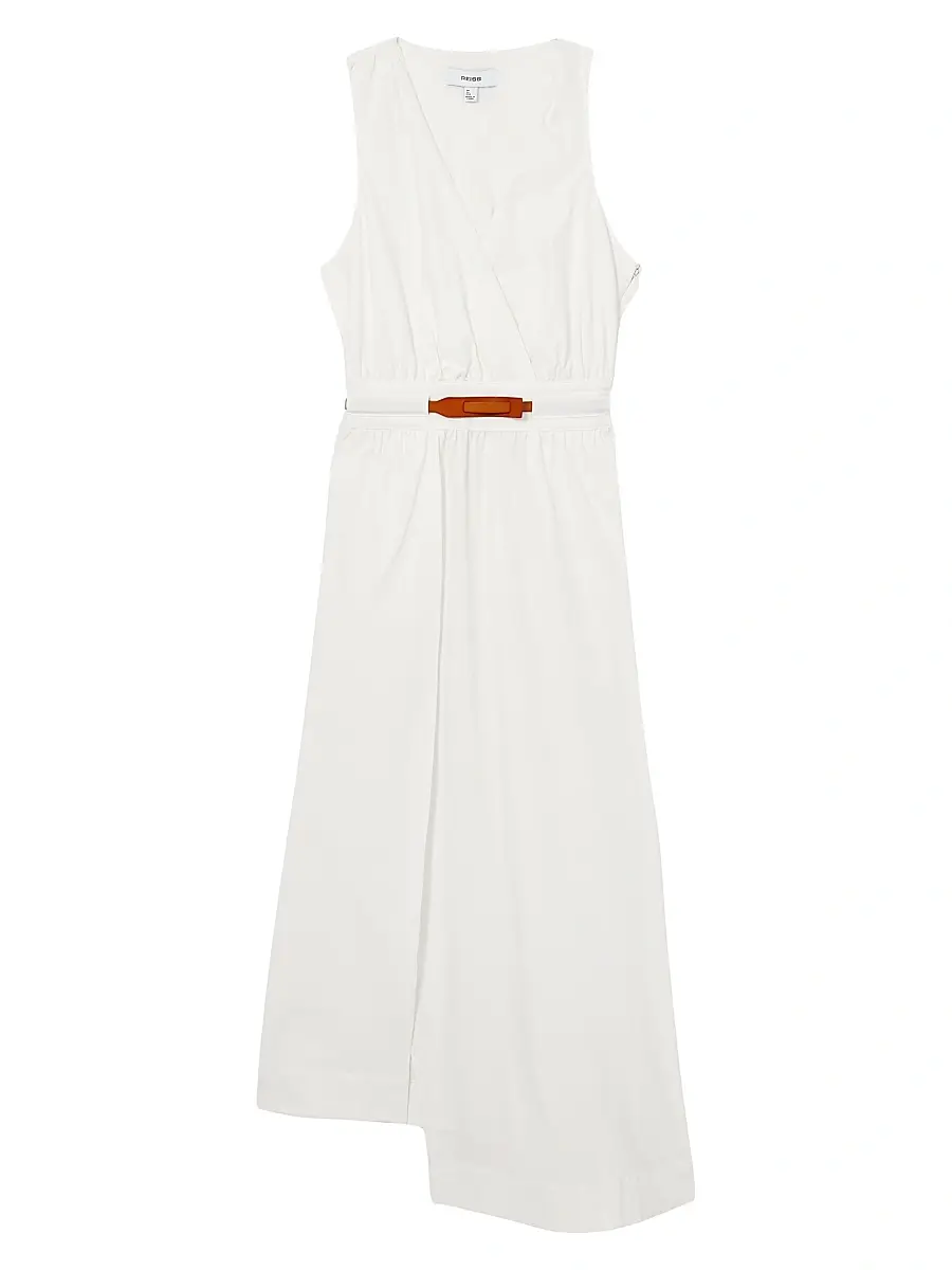 Reiss Women's Brianne Asymmetric Belted Midi-Dress
