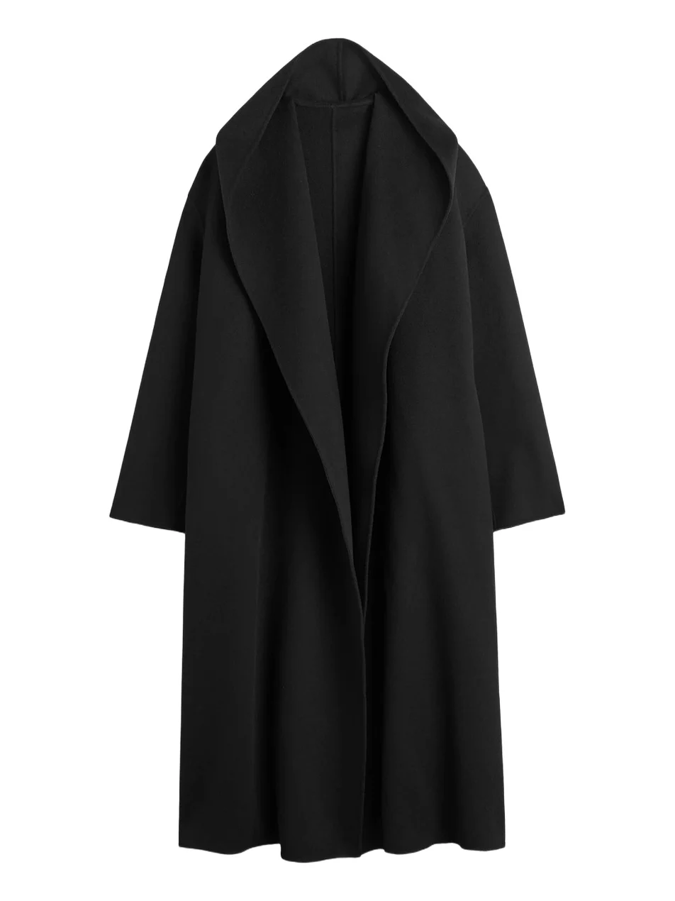 TOTEME Women's Hoodie Wool Belted Coat