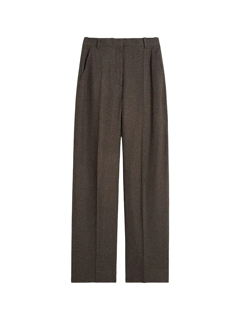 Women's High-Rise Wool-Blend Trousers