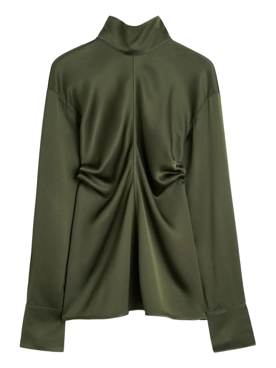 TOTEME Women's Slouch Satin Blouse
