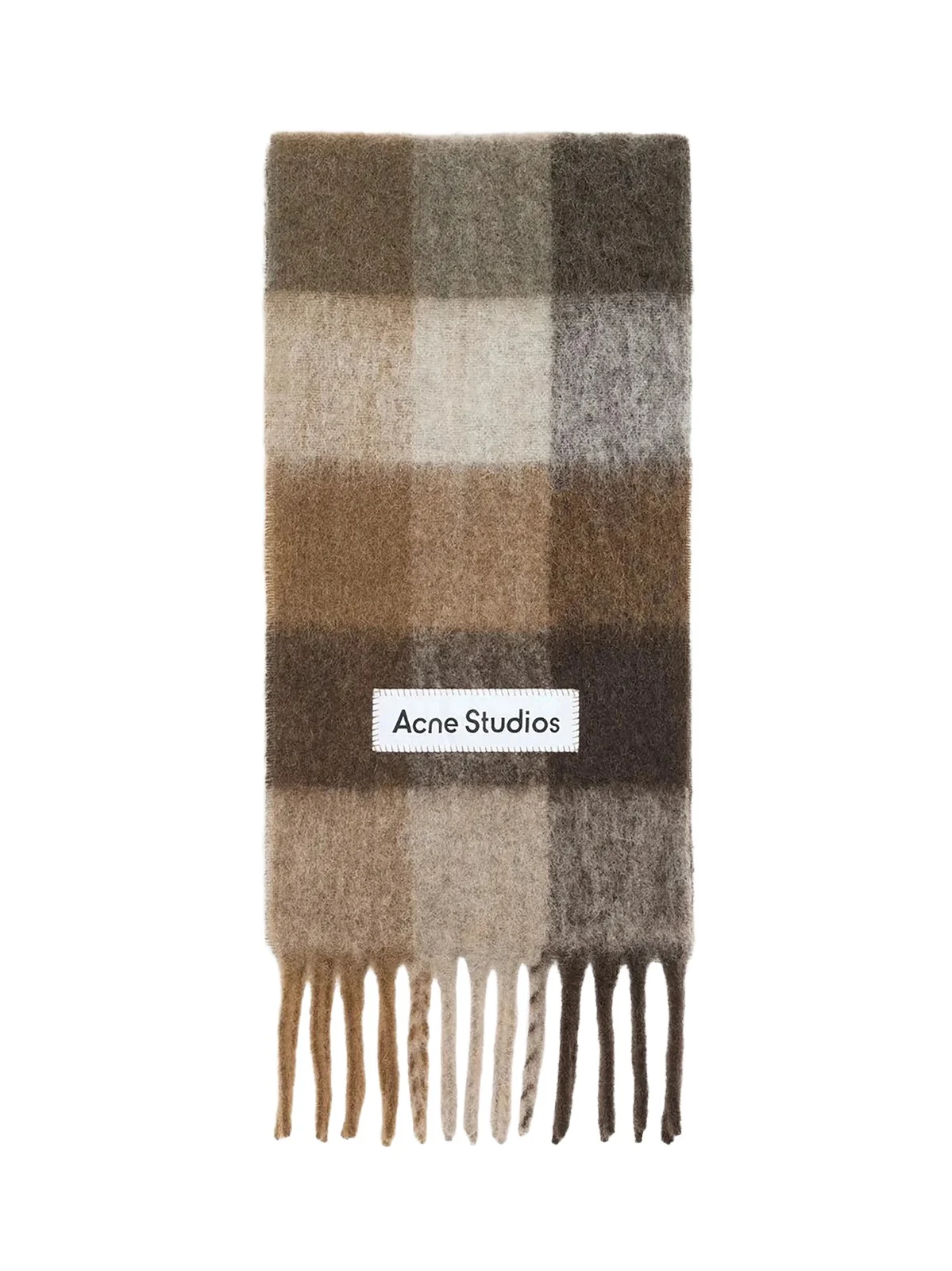 Men's Main Vally Checkered Fringe Scarf