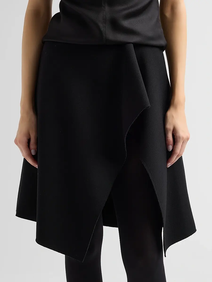 TOTEME Women's Scuba Slit Knee-Length Skirt | Thumbnail 5 TOTEME Women's Scuba Slit Knee-Length Skirt | Thumbnail 5