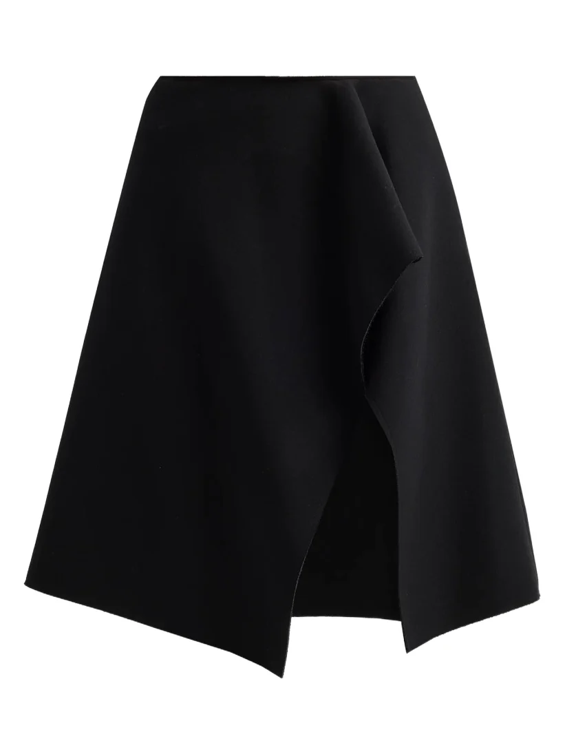 TOTEME Women's Scuba Slit Knee-Length Skirt
