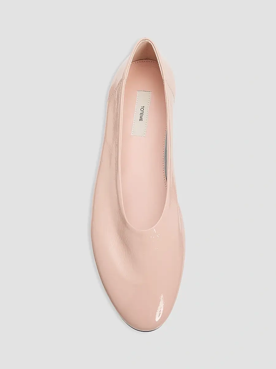 TOTEME Women's Leather Ballet Flats | Thumbnail 6