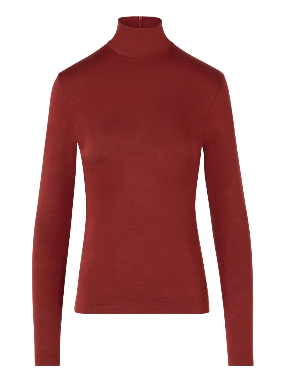 Women's Mock Neck Turtleneck Jersey Top Women's Mock Neck Turtleneck Jersey Top