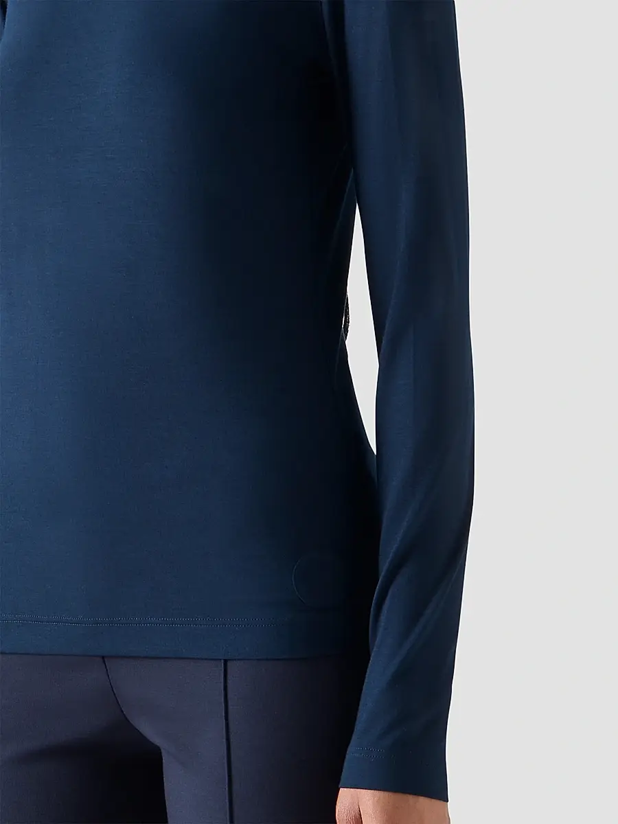 Akris punto Women's Mock Neck Turtleneck Jersey Top | Thumbnail 5 Akris punto Women's Mock Neck Turtleneck Jersey Top | Thumbnail 5