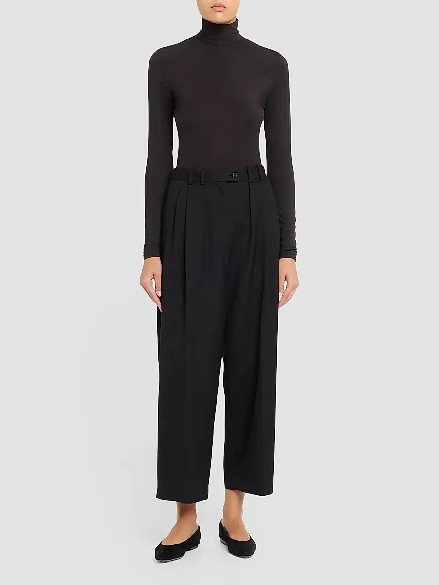 Akris punto Women's Mock Neck Turtleneck Jersey Top | Thumbnail 2 Akris punto Women's Mock Neck Turtleneck Jersey Top | Thumbnail 2