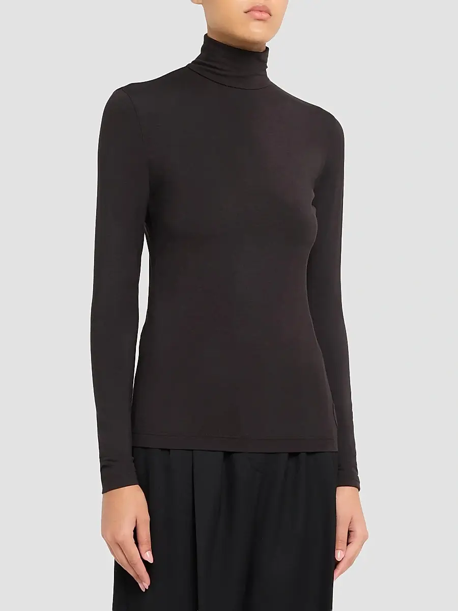 Akris punto Women's Mock Neck Turtleneck Jersey Top | Thumbnail 4 Akris punto Women's Mock Neck Turtleneck Jersey Top | Thumbnail 4