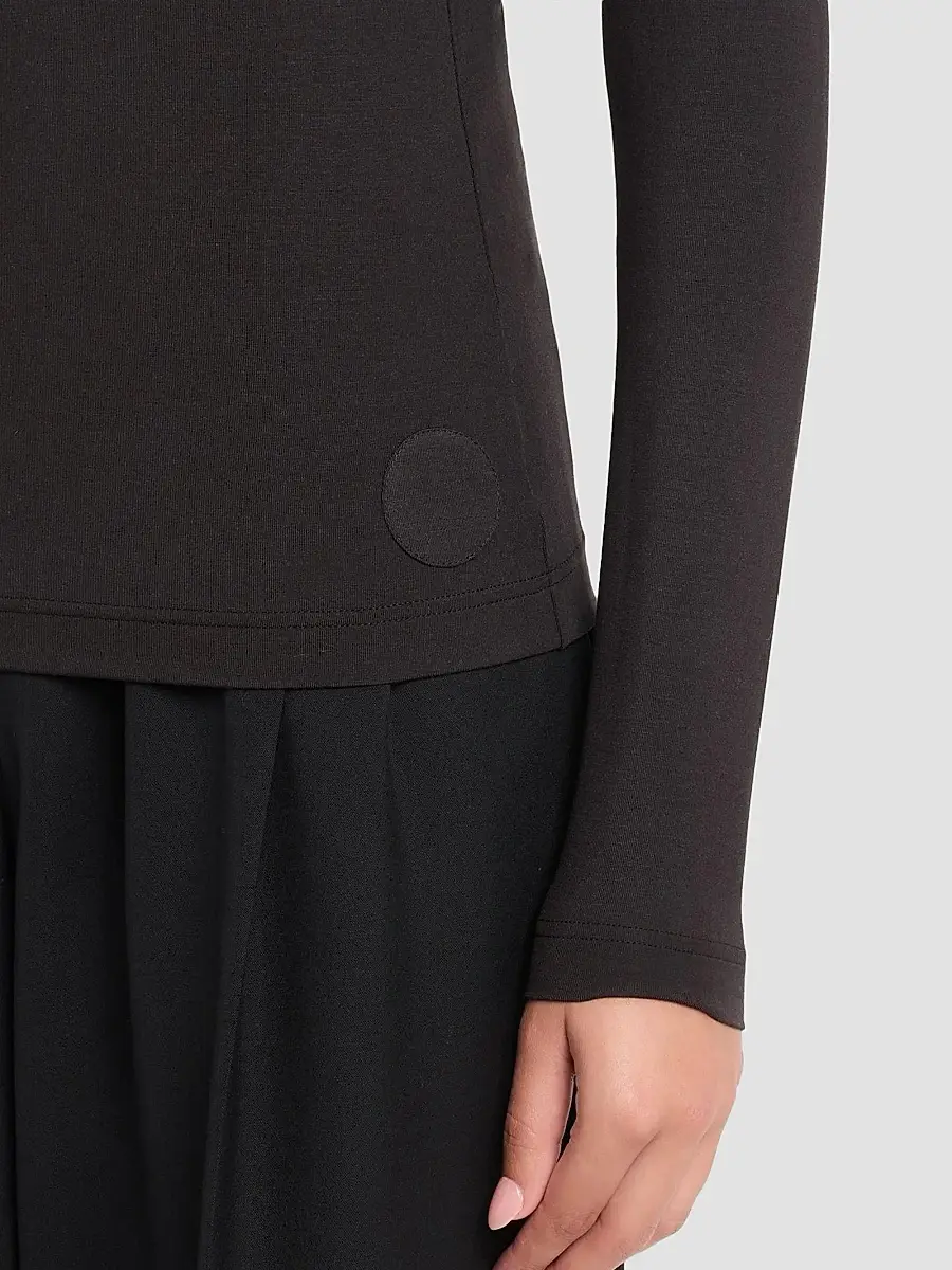 Akris punto Women's Mock Neck Turtleneck Jersey Top | Thumbnail 5 Akris punto Women's Mock Neck Turtleneck Jersey Top | Thumbnail 5