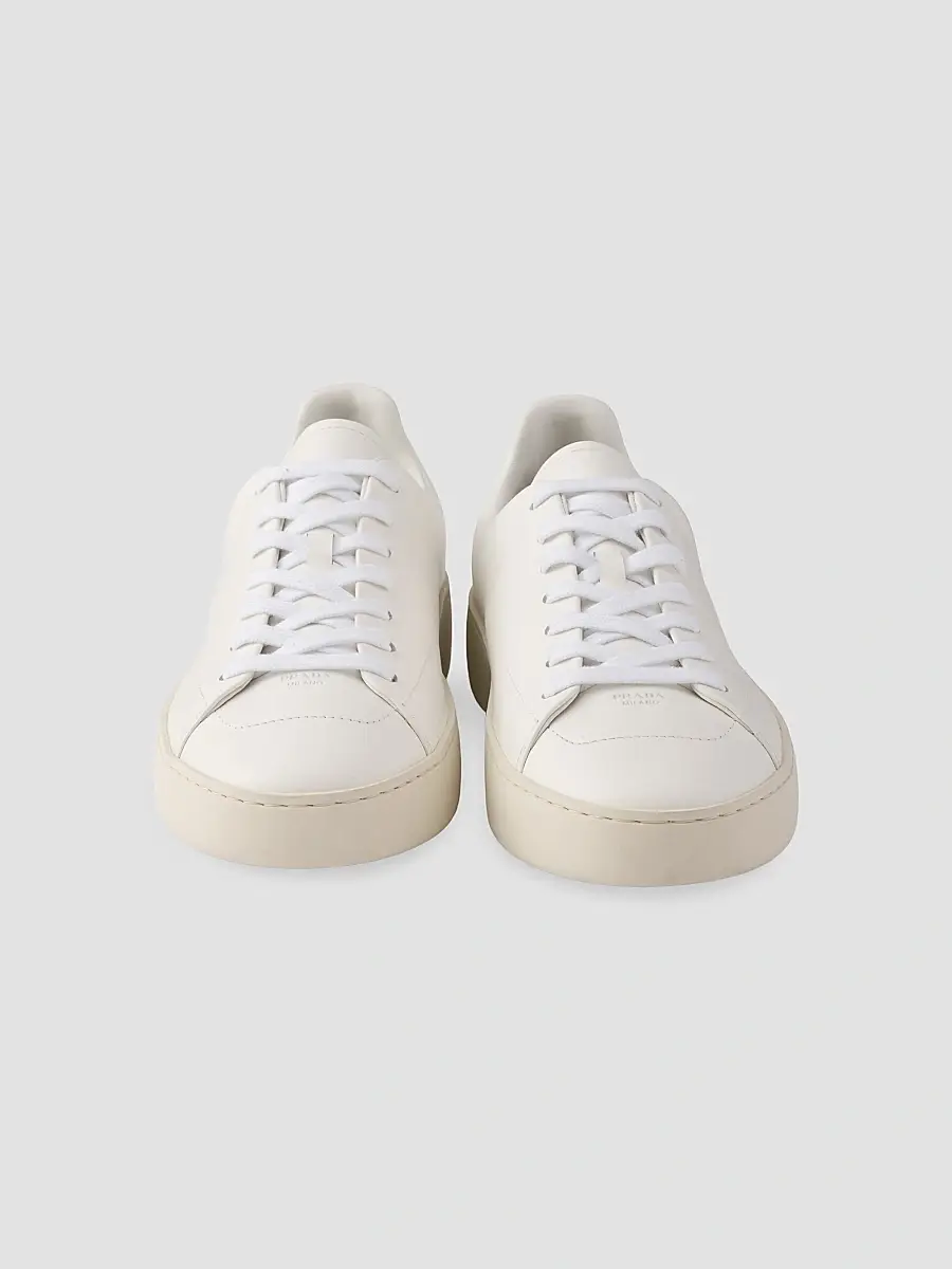 Prada Men's Court Leather Sneakers | Thumbnail 4 Prada Men's Court Leather Sneakers | Thumbnail 4