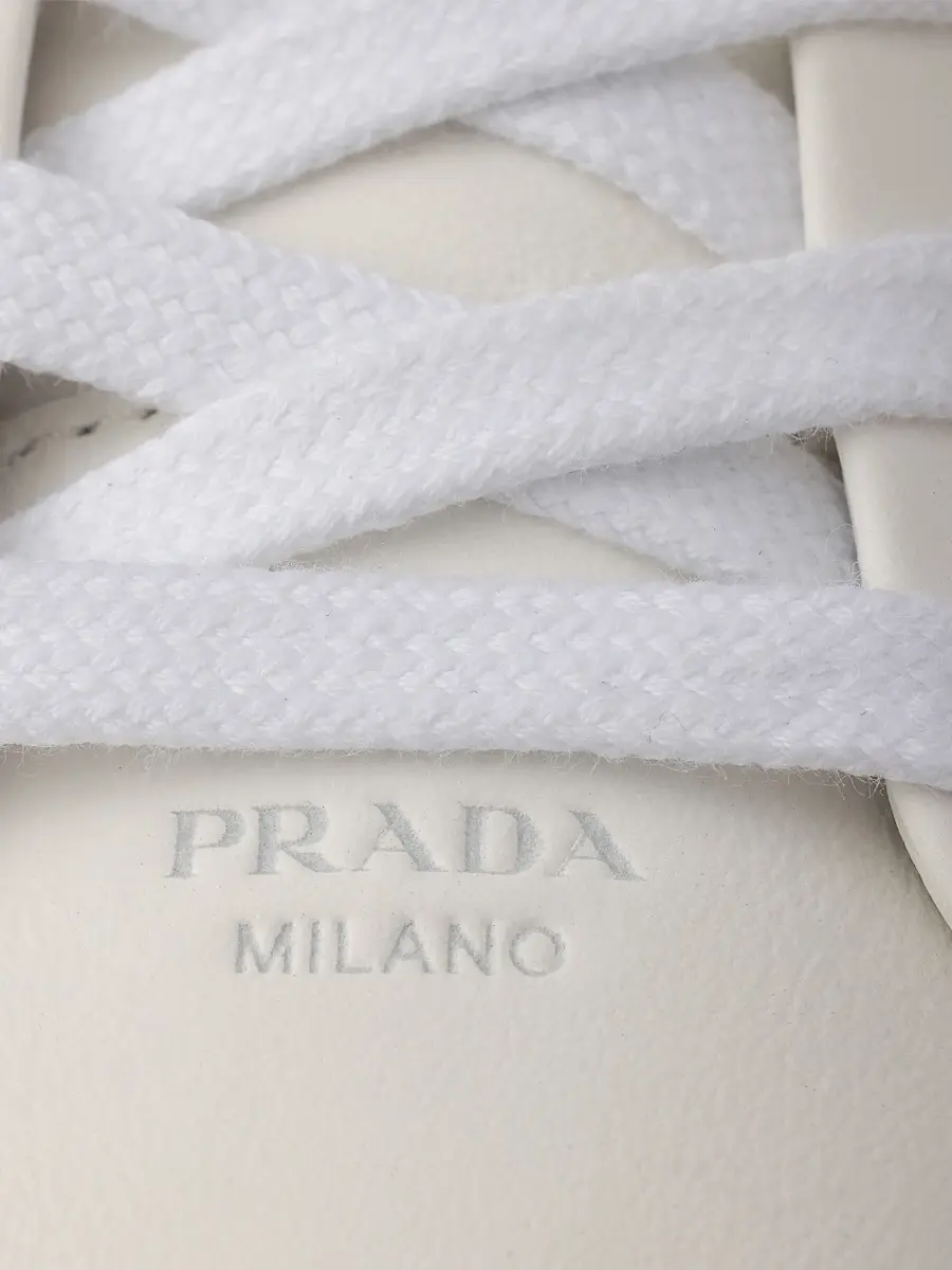 Prada Men's Court Leather Sneakers | Thumbnail 5 Prada Men's Court Leather Sneakers | Thumbnail 5