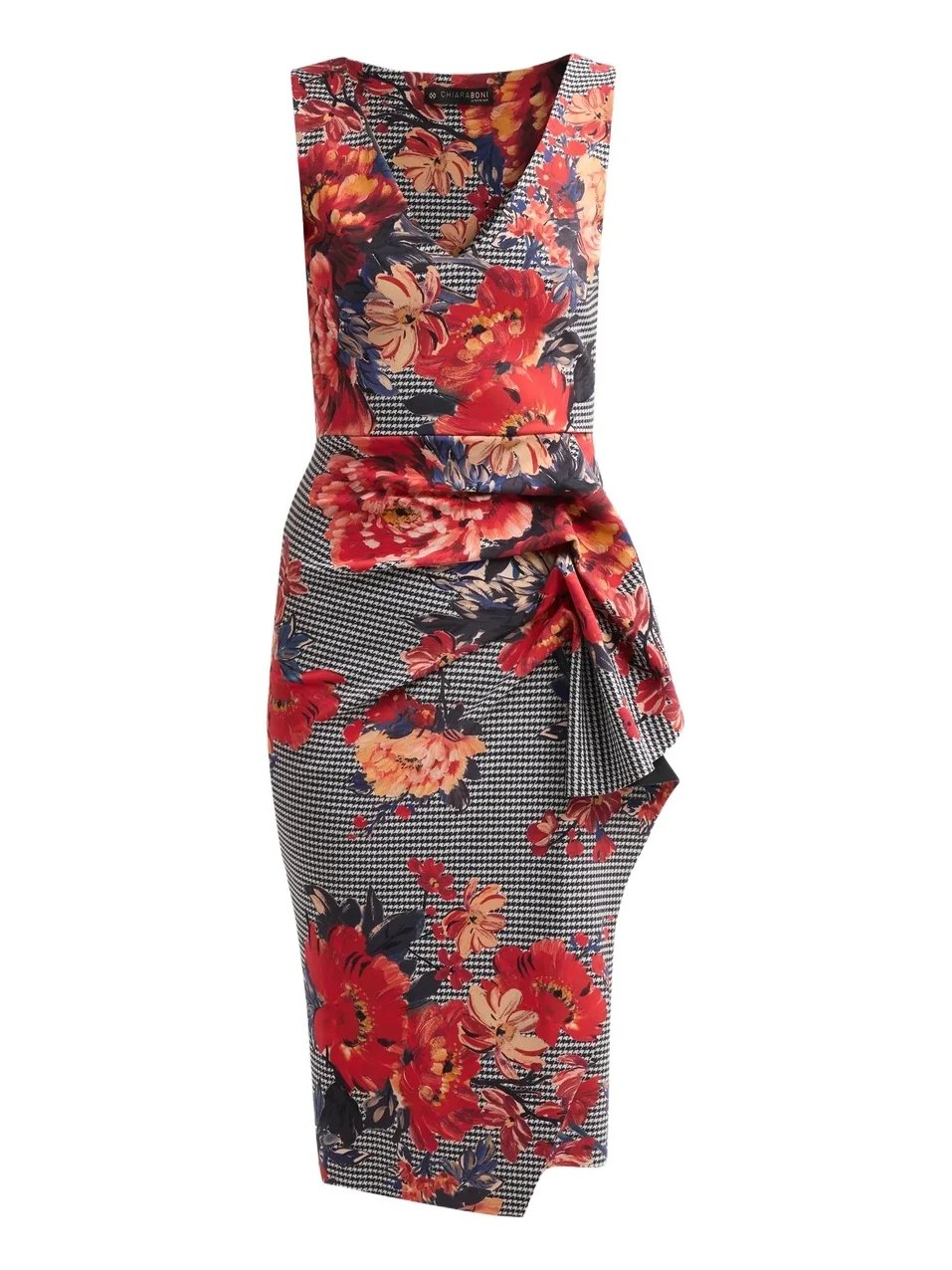 Chiara Boni La Petite Robe Women's Ayang Floral Houndstooth Dress