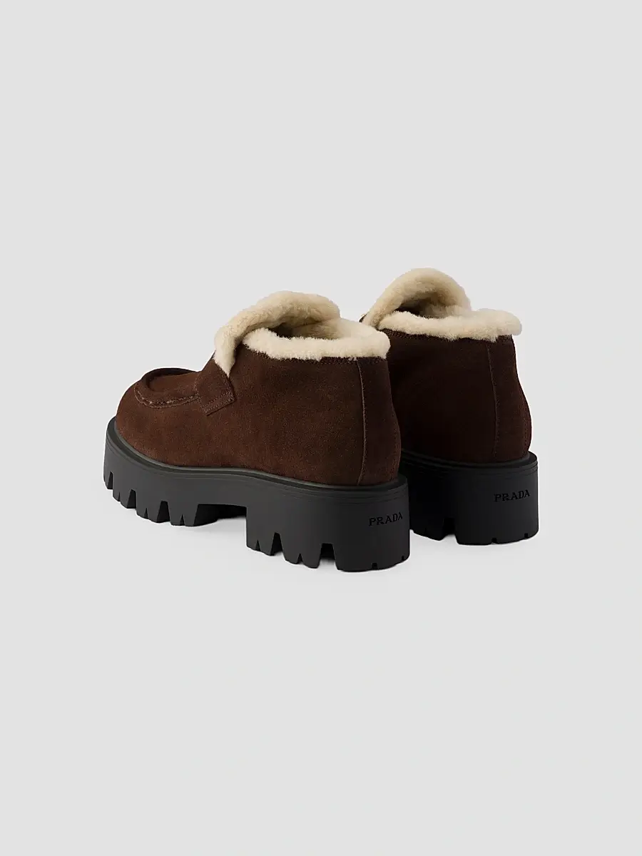 Prada Women's Suede Loafers | Thumbnail 3 Prada Women's Suede Loafers | Thumbnail 3
