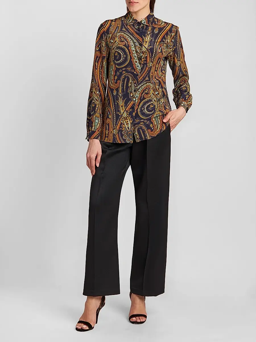 Etro Women's Paisley Silk Shirt | Thumbnail 2 Etro Women's Paisley Silk Shirt | Thumbnail 2