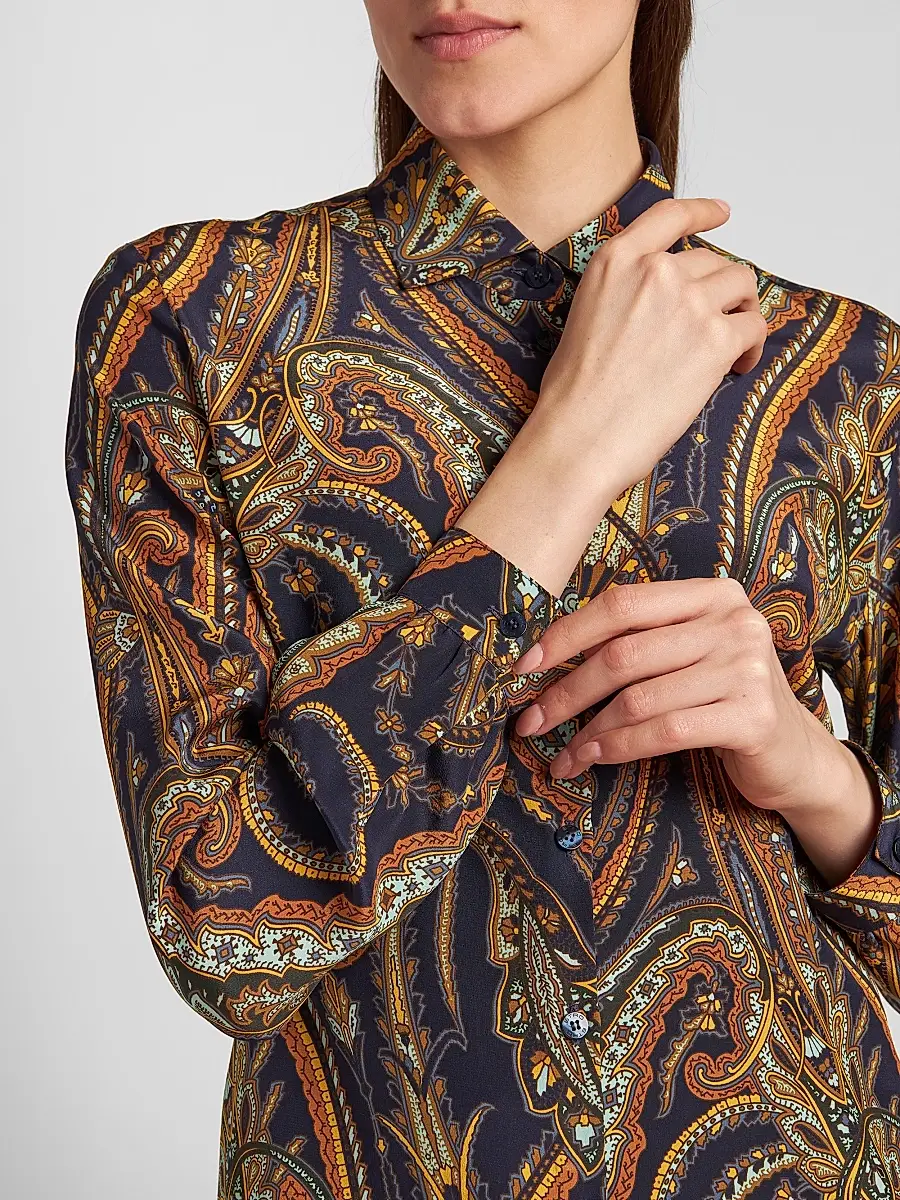 Etro Women's Paisley Silk Shirt | Thumbnail 5 Etro Women's Paisley Silk Shirt | Thumbnail 5