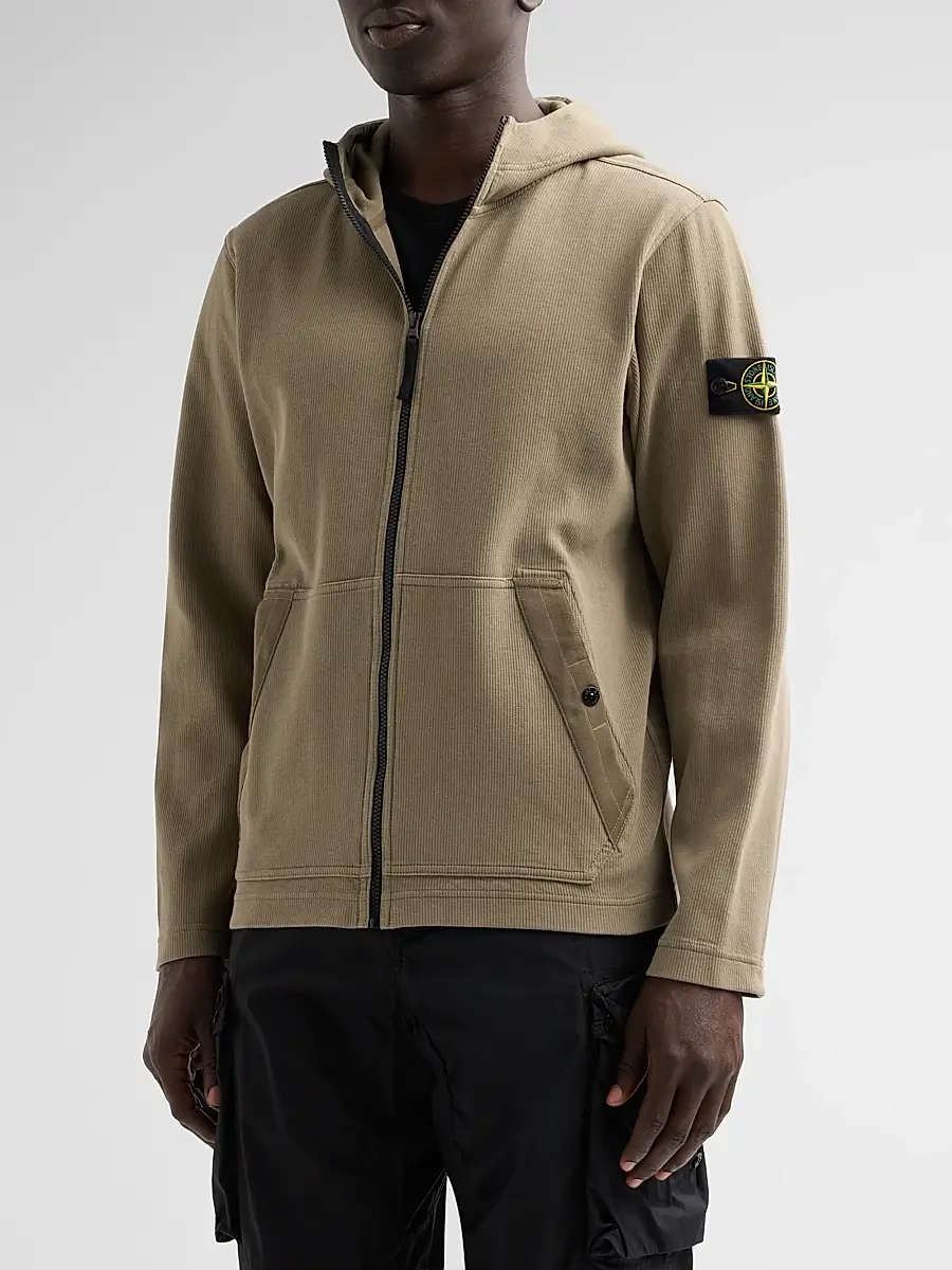 Stone Island Men's Felpa Full-Zip Hoodie | Thumbnail 4 Stone Island Men's Felpa Full-Zip Hoodie | Thumbnail 4