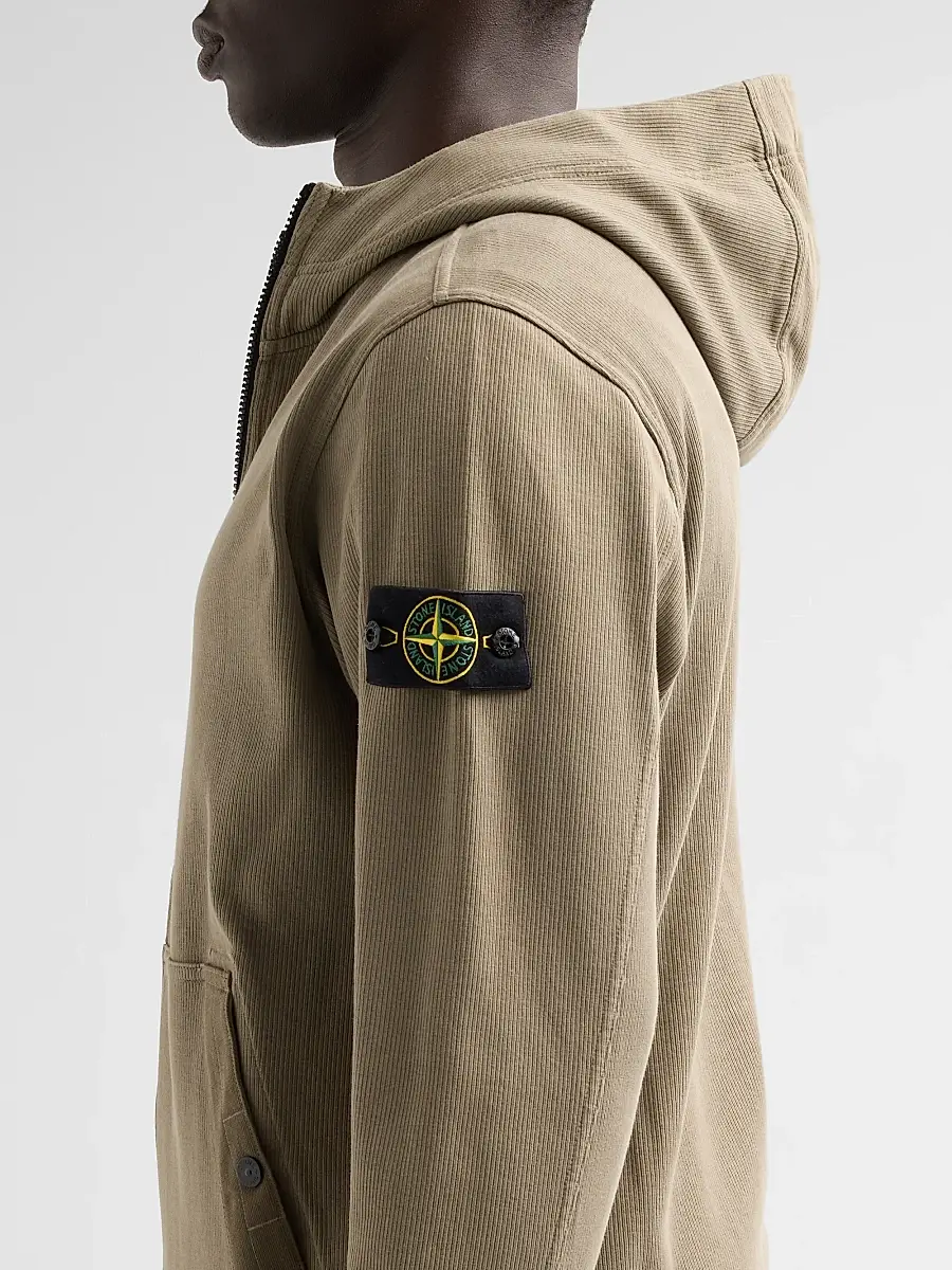 Stone Island Men's Felpa Full-Zip Hoodie | Thumbnail 5 Stone Island Men's Felpa Full-Zip Hoodie | Thumbnail 5