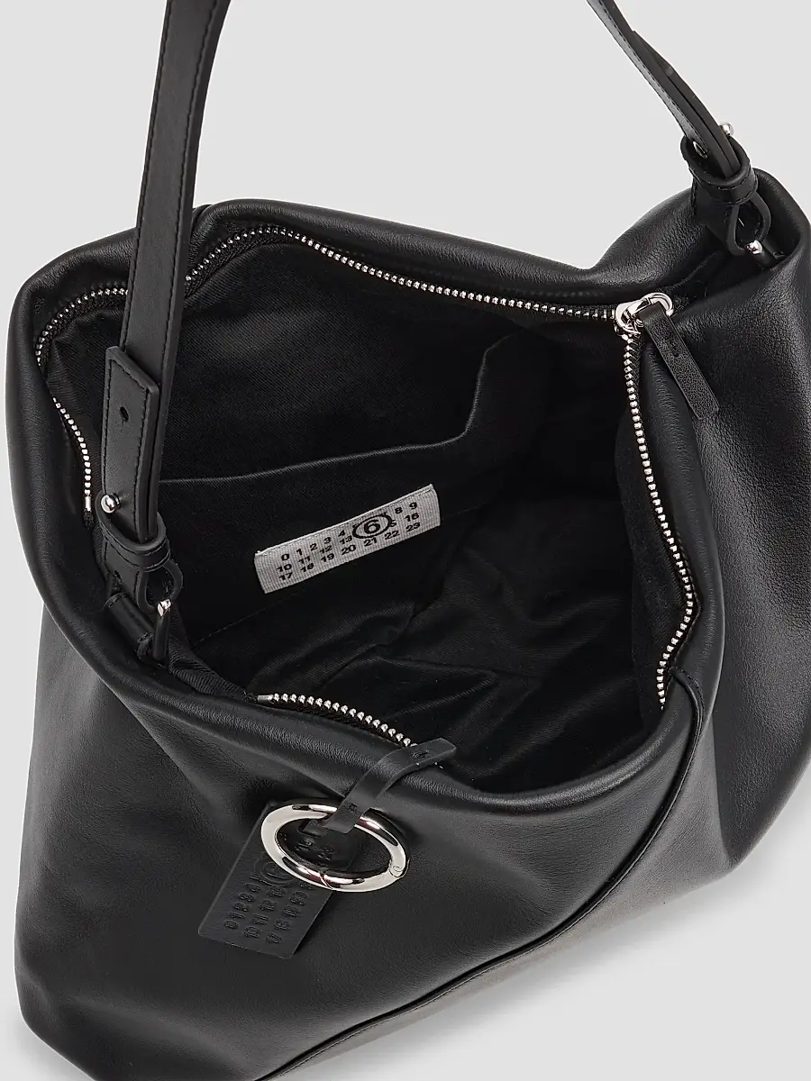 MM6 MAISON MARGIELA Women's Folded Leather Pochette Bag | Thumbnail 3 MM6 MAISON MARGIELA Women's Folded Leather Pochette Bag | Thumbnail 3