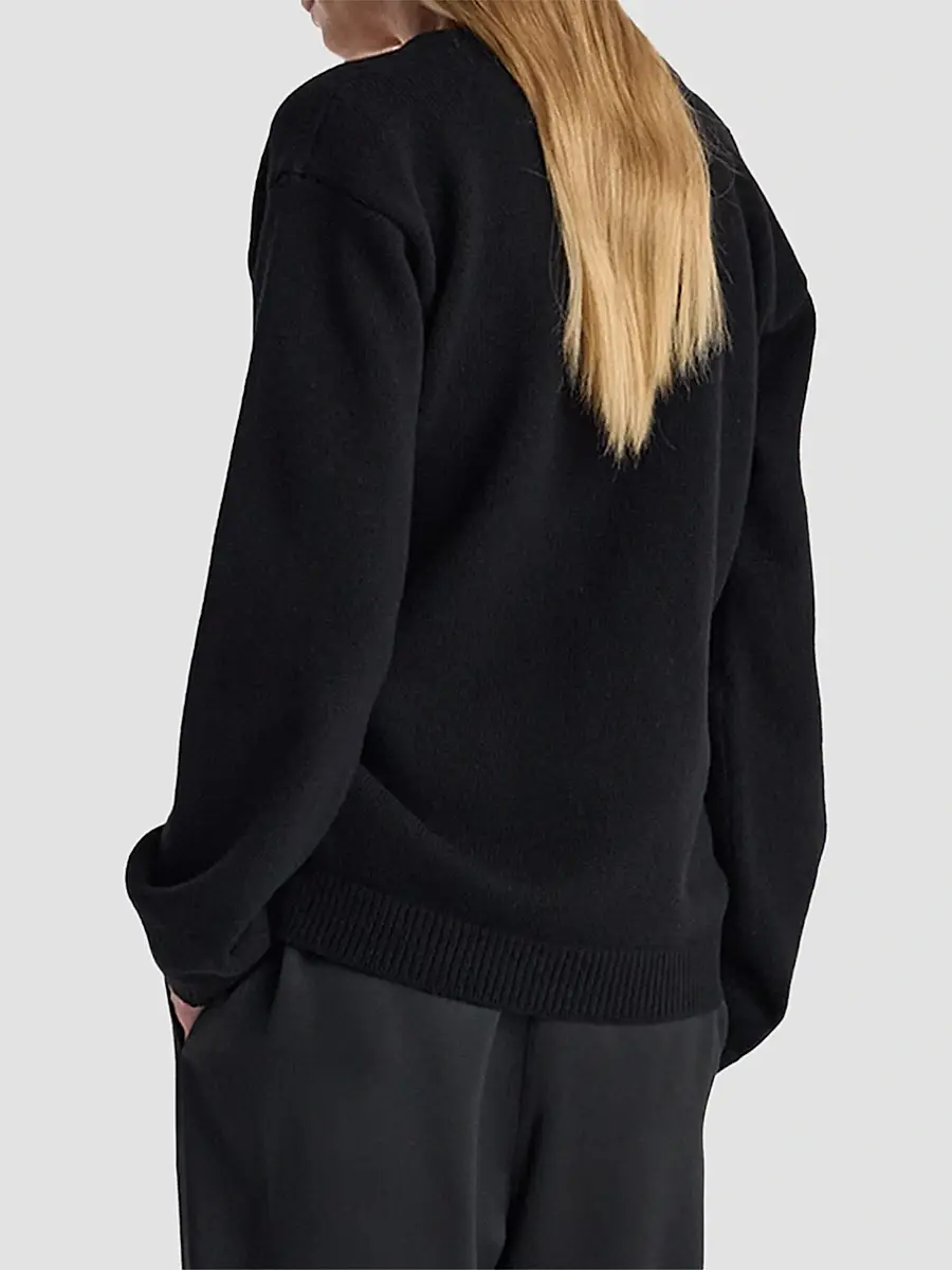 RÓHE Women's Relaxed Wool-Cashmere Wrap Cardigan | Thumbnail 3