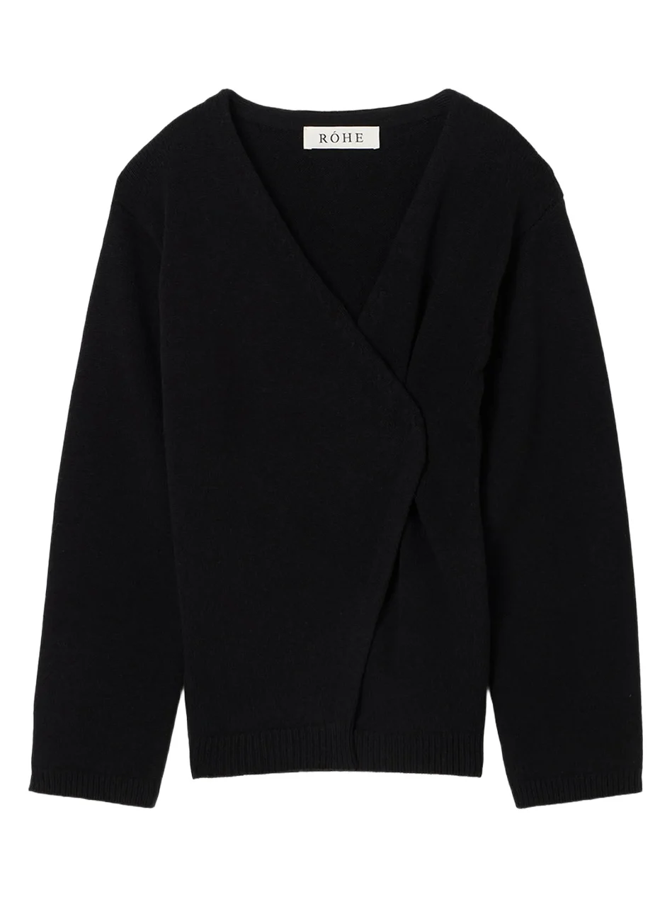 Women's Relaxed Wool-Cashmere Wrap Cardigan Women's Relaxed Wool-Cashmere Wrap Cardigan