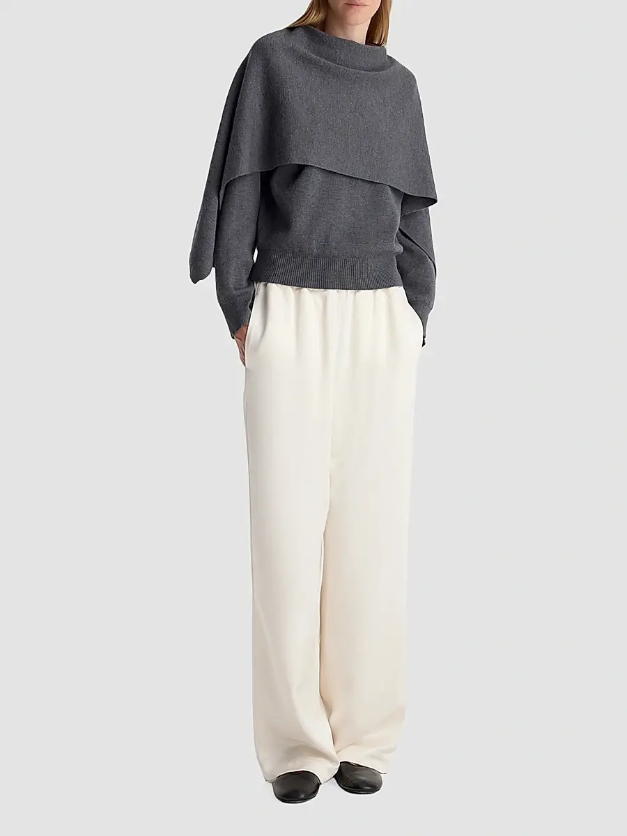 RÓHE Women's Virgin Wool Cape Sweater | Thumbnail 2 RÓHE Women's Virgin Wool Cape Sweater | Thumbnail 2