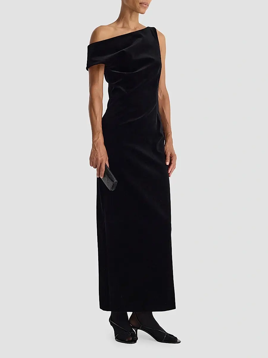 RÓHE Women's Velvet One-Shoulder Column Gown | Thumbnail 2 RÓHE Women's Velvet One-Shoulder Column Gown | Thumbnail 2
