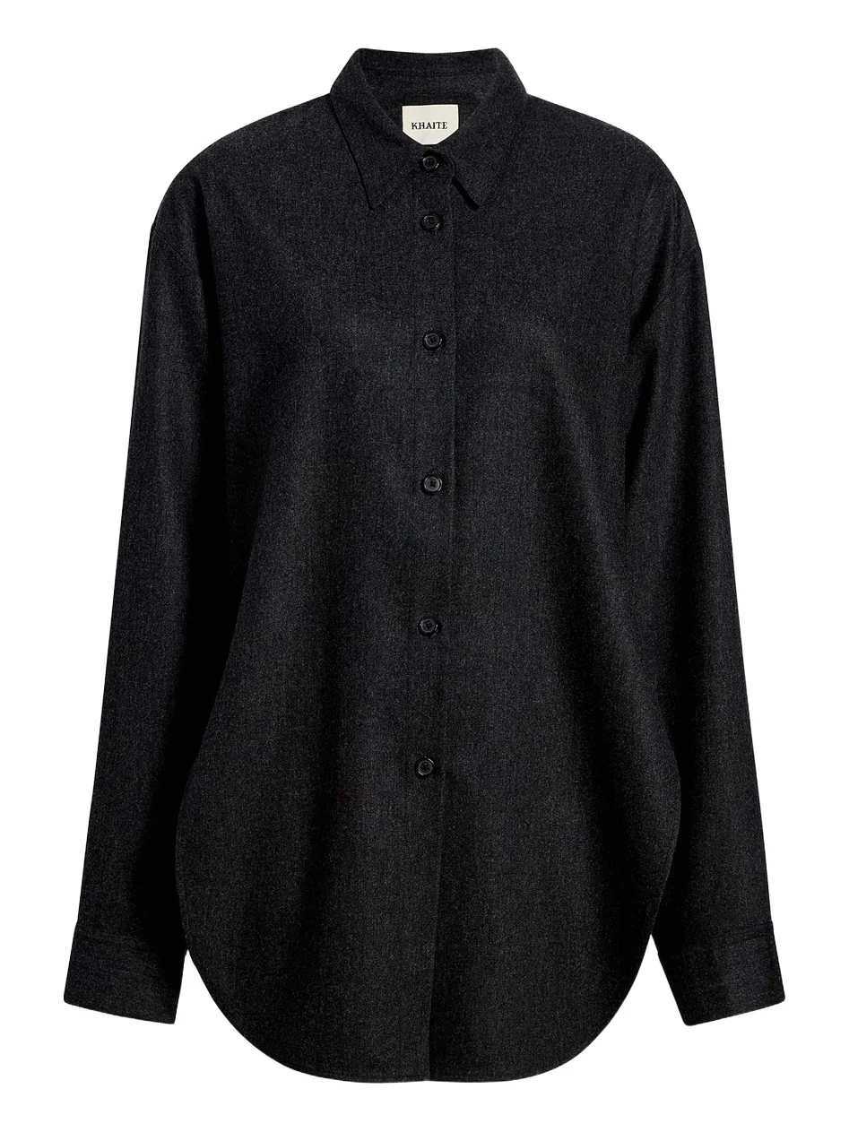 Khaite Goya Top In Charcoal
