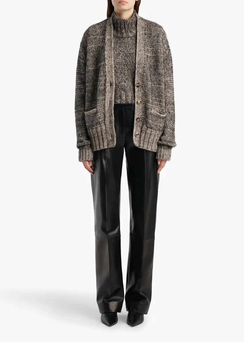 Khaite Maura Cardigan In Sepia And Black Multi | Thumbnail 2