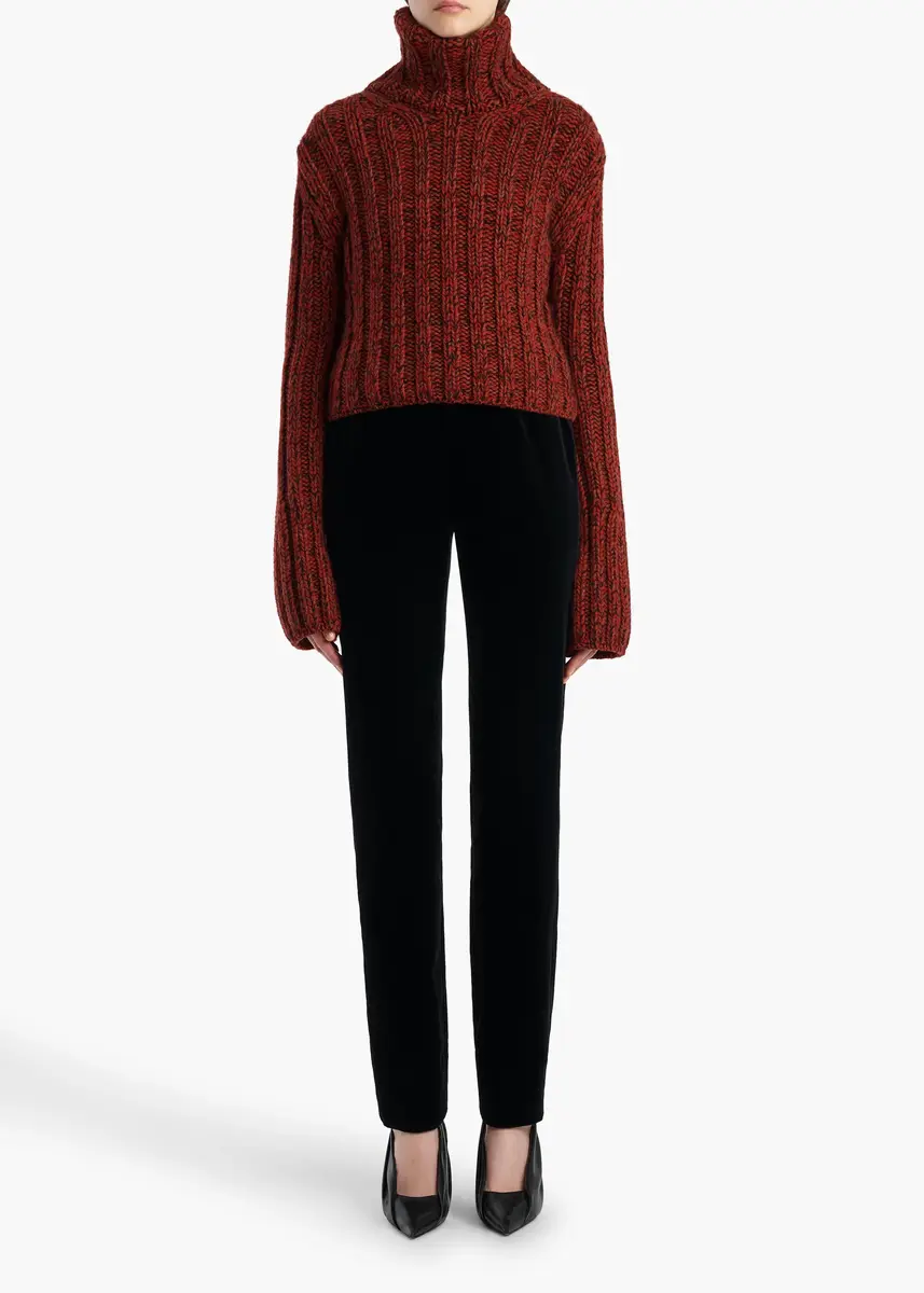 Khaite Kelly Sweater In Rust | Thumbnail 2 Khaite Kelly Sweater In Rust | Thumbnail 2