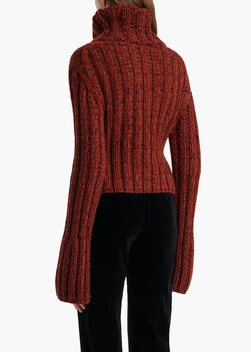 Khaite Kelly Sweater In Rust | Thumbnail 4 Khaite Kelly Sweater In Rust | Thumbnail 4