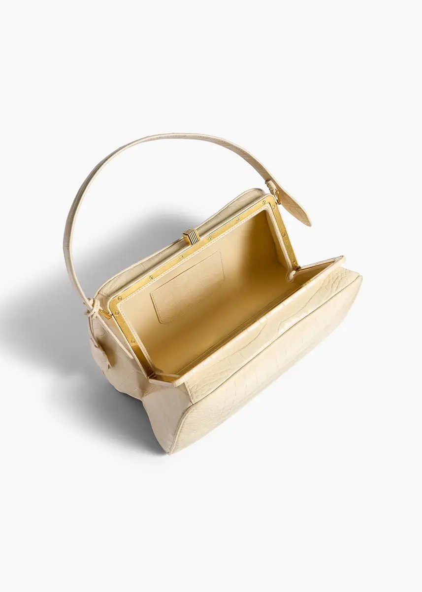 Khaite Cate Bag In Champagne Alligator | Thumbnail 3 Khaite Cate Bag In Champagne Alligator | Thumbnail 3