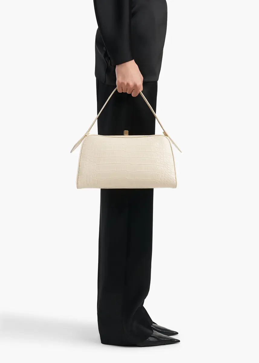 Khaite Cate Bag In Champagne Alligator | Thumbnail 5 Khaite Cate Bag In Champagne Alligator | Thumbnail 5