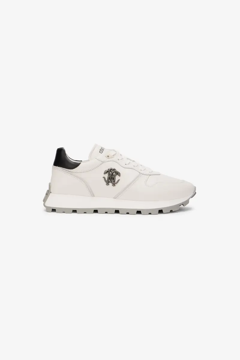 Roberto Cavalli White Sneakers With RC Monogram | Thumbnail 2 Roberto Cavalli White Sneakers With RC Monogram | Thumbnail 2