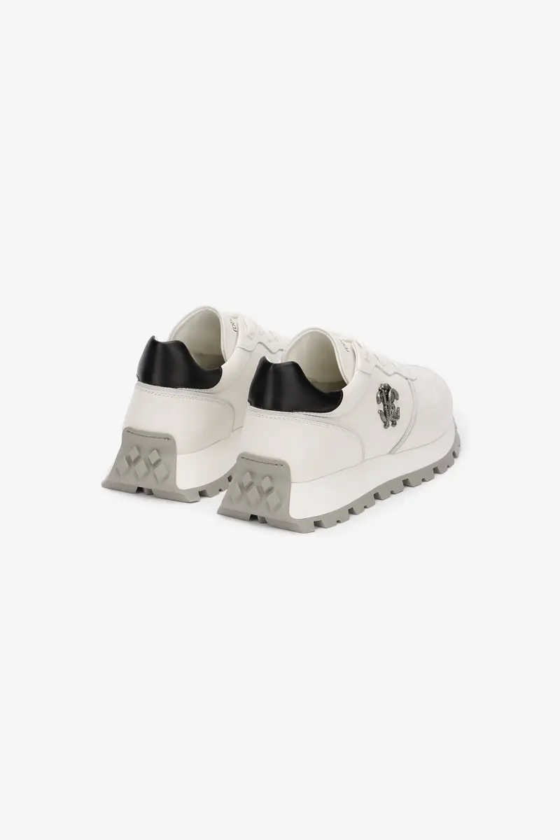 Roberto Cavalli White Sneakers With RC Monogram | Thumbnail 3 Roberto Cavalli White Sneakers With RC Monogram | Thumbnail 3