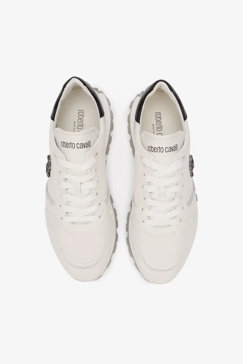 Roberto Cavalli White Sneakers With RC Monogram | Thumbnail 4 Roberto Cavalli White Sneakers With RC Monogram | Thumbnail 4
