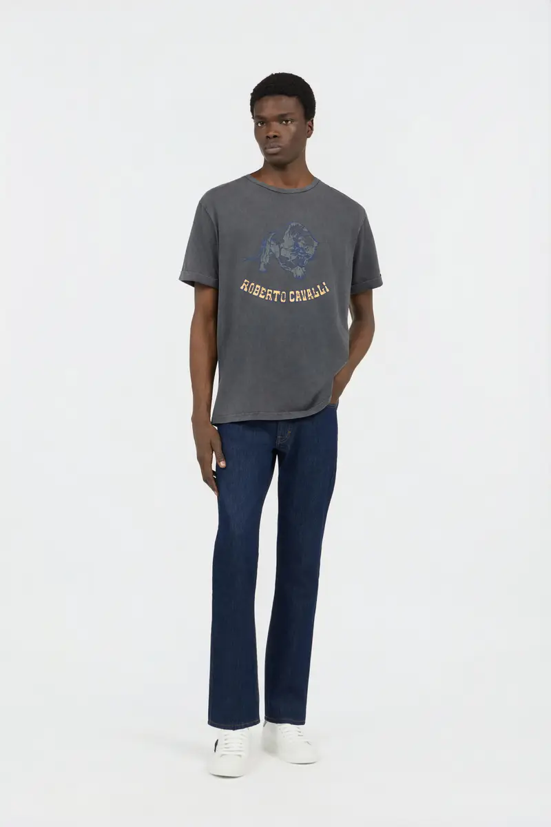 Roberto Cavalli Grey T-Shirt | Thumbnail 6 Roberto Cavalli Grey T-Shirt | Thumbnail 6