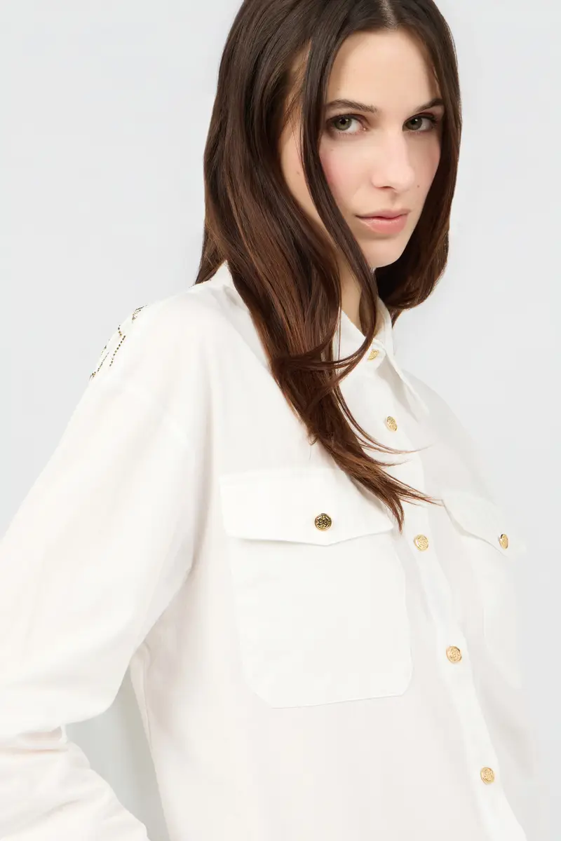 Roberto Cavalli White Shirt | Thumbnail 4 Roberto Cavalli White Shirt | Thumbnail 4