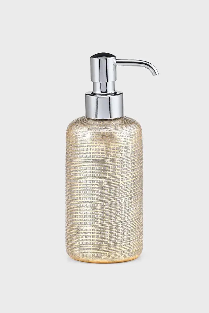 Labrazel Woven Metallic Pump Dispenser with Chrome Polished Top | Thumbnail 2 Labrazel Woven Metallic Pump Dispenser with Chrome Polished Top | Thumbnail 2