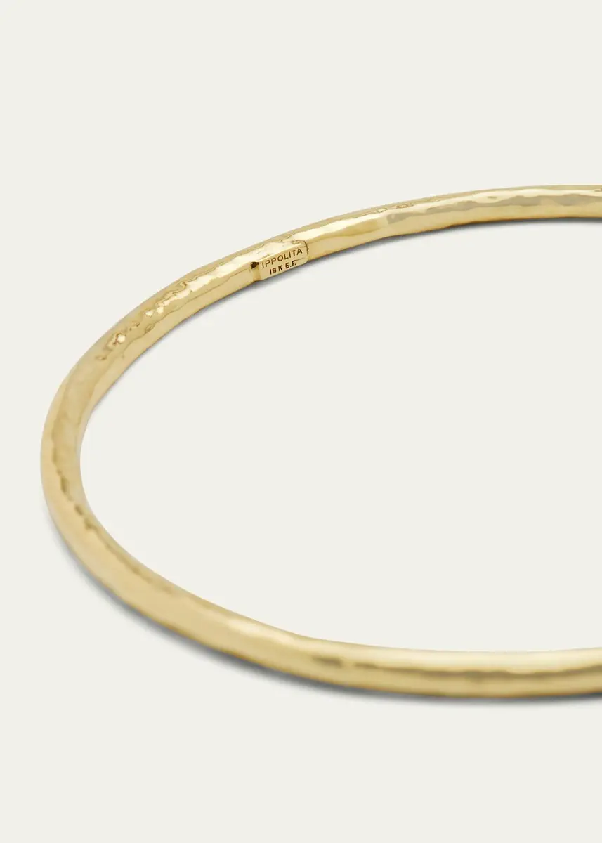 Ippolita Small Hammered Bangle in 18K | Thumbnail 4