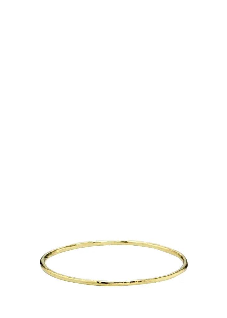 Small Hammered Bangle in 18K Small Hammered Bangle in 18K