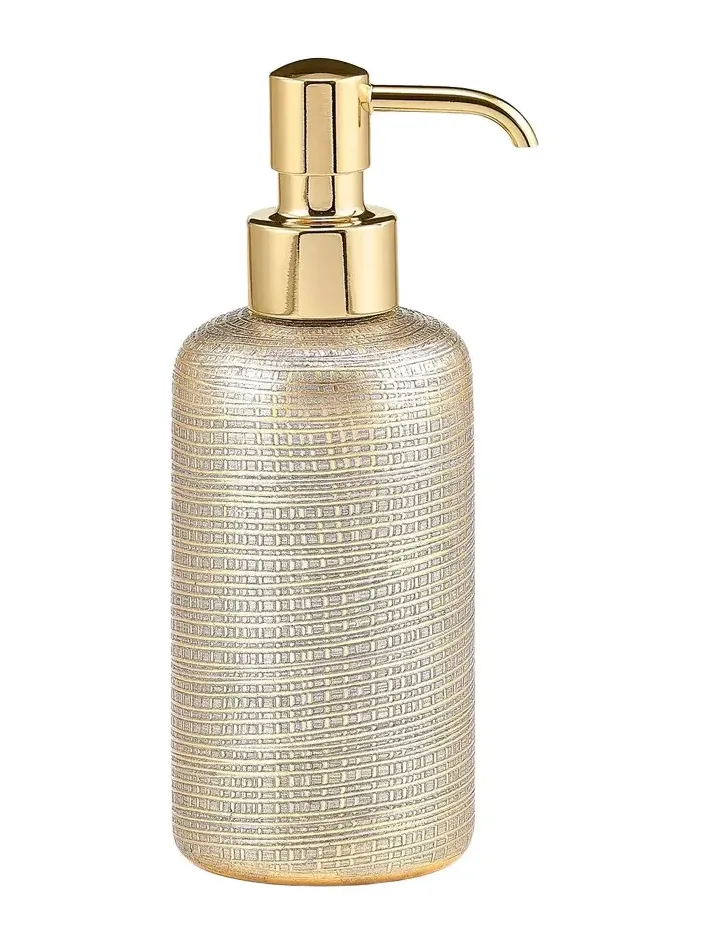 Labrazel Woven Metallic Pump Dispenser with Golden Polished Top