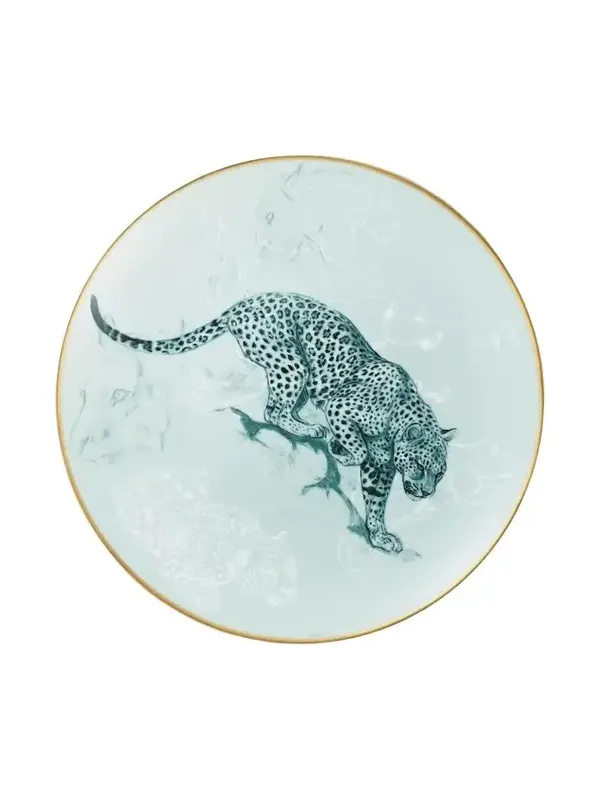 HERMÈS Carnets d'Equateur Panther Salad Plate