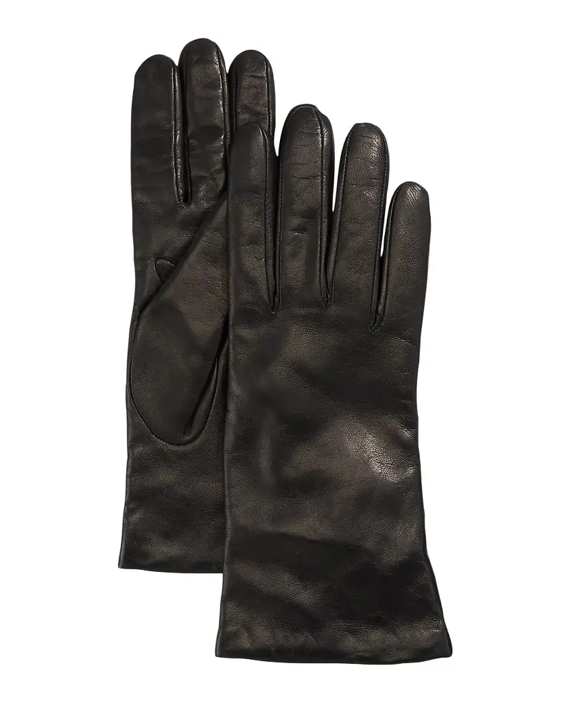 Cashmere-Lined Napa Leather Gloves