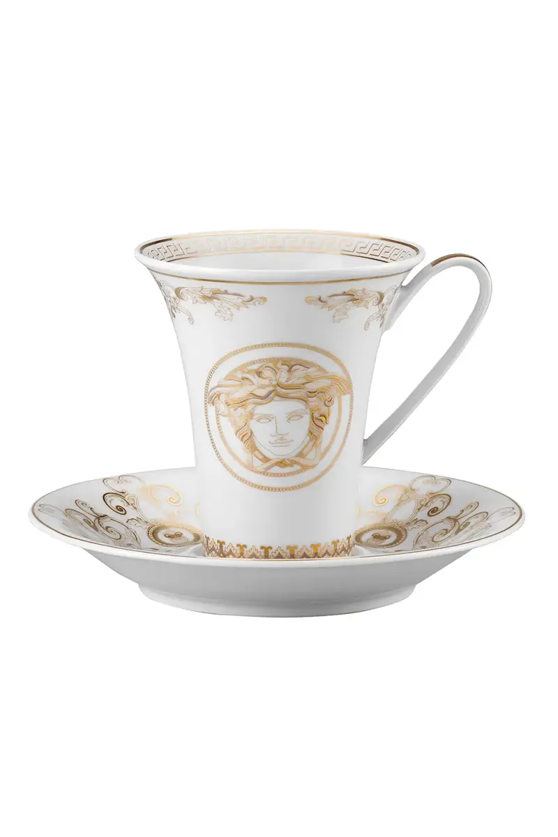 Versace Medusa Gala Coffee Cup & Saucer | Thumbnail 2 Versace Medusa Gala Coffee Cup & Saucer | Thumbnail 2