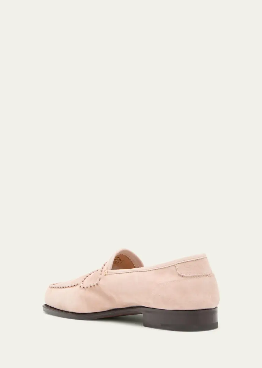 John Lobb Men's Bath Suede Penny Loafers | Thumbnail 3 John Lobb Men's Bath Suede Penny Loafers | Thumbnail 3
