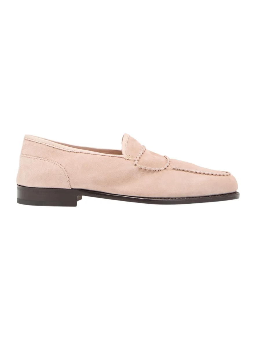 John Lobb Men's Bath Suede Penny Loafers