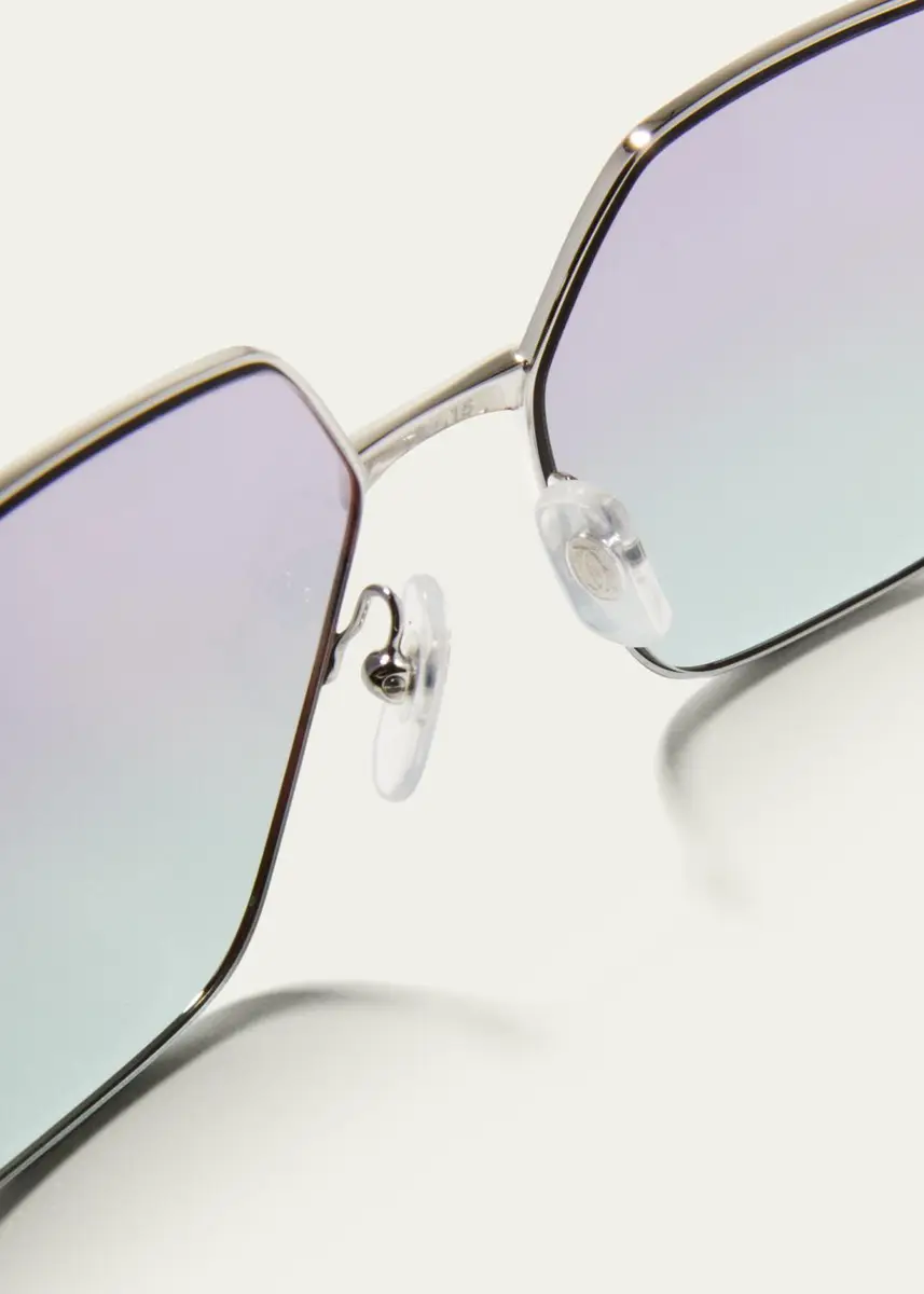 Cartier Oversized Square Metal Sunglasses | Thumbnail 4 Cartier Oversized Square Metal Sunglasses | Thumbnail 4
