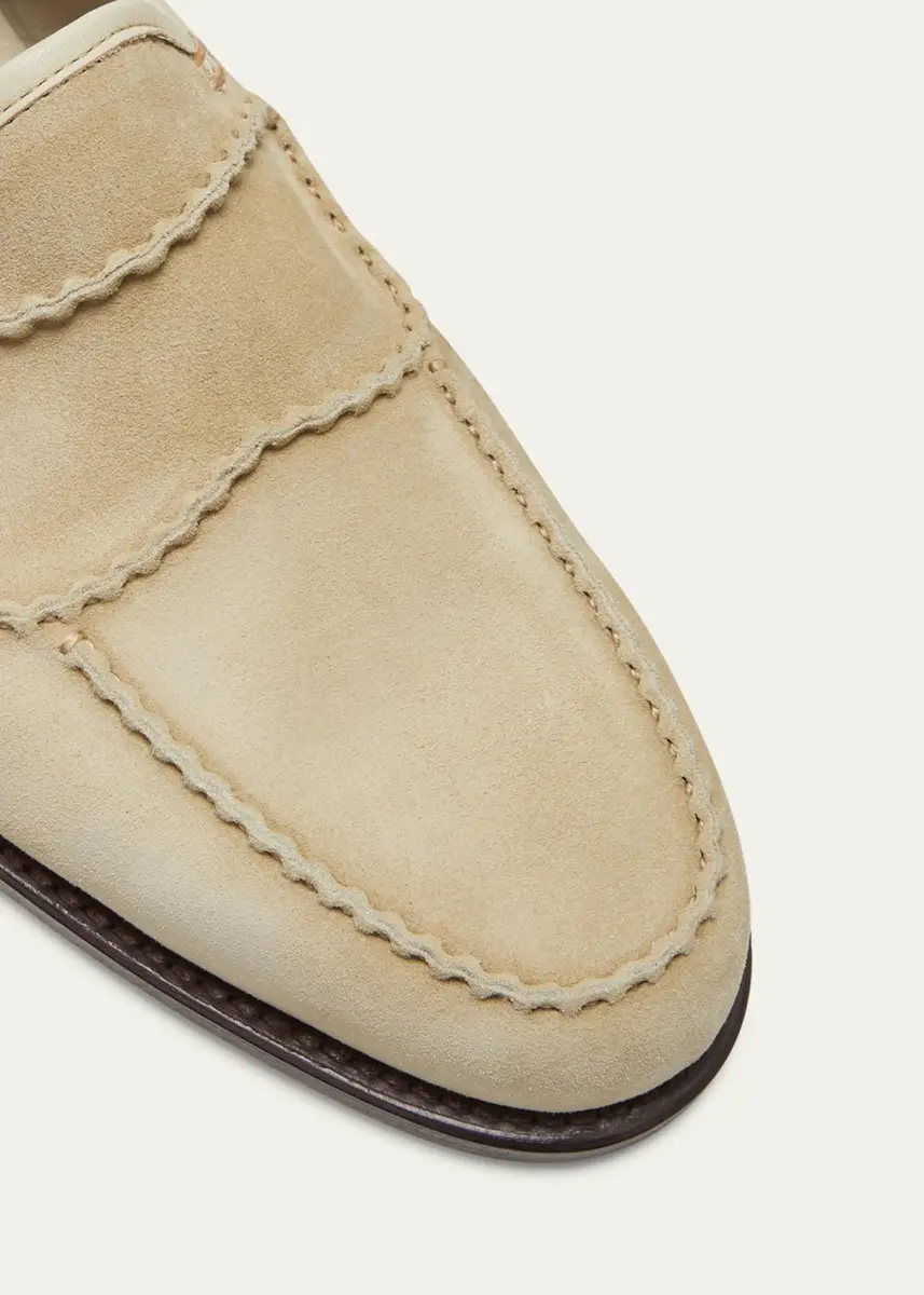 John Lobb Men's Bath Suede Penny Loafers | Thumbnail 3 John Lobb Men's Bath Suede Penny Loafers | Thumbnail 3